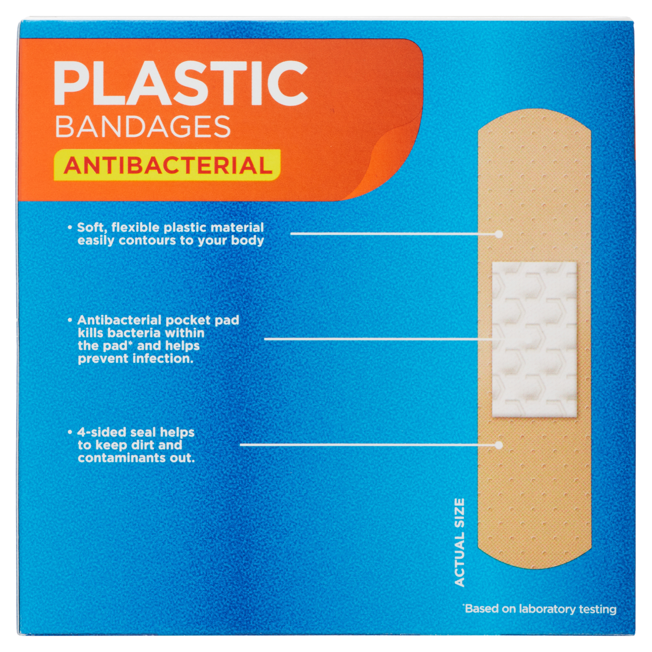 Equate Antibacterial Medium Plastic Bandages, 60 Count - image 5 of 7