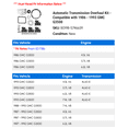 thumbnail image 2 of Automatic Transmission Overhaul Kit - Compatible with 1986 - 1993 GMC G3500 1987 1988 1989 1990 1991 1992, 2 of 2