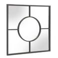thumbnail image 5 of Tyler Dillon Square Geometric Wall Mirror with Graphite Frame - 24" x 24", 5 of 9