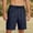 #82-Dark Blue, variant on Ceisia Men's Solid Casual Cargo Shorts with Buckle Waistband Drawstring Multi-Pockets Comfortable Summer Outdoor Workwear Pants Black Gifts for Father 2X