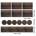 thumbnail image 6 of 6pcs Placemat with Compatible Table Runner Crossweave Insulation Placemat Washable Table Mats Set Heat Resistant, 6 of 10