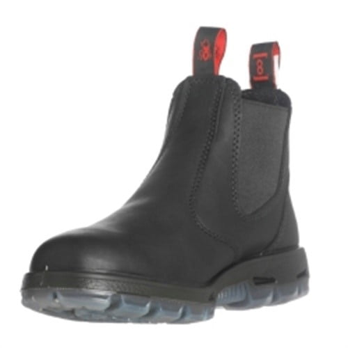 Redback Boots - Black Slip-on Steel Toe 