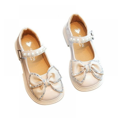 

Soft Bottom Casual Bowknot Decoration Design Shoes Non-Slip Children-School Shoes Bow Oxford Mary Jane Flats