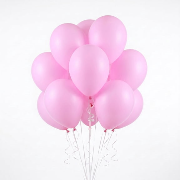 12" Pink Latex Balloons, 15 Pieces, by Way To Celebrate