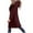 *Wine, variant on ClodeEU Womens Mid Length Hooded Coat,Loose Long Selve Button Warm Wool Trench Coat Wine,Womens Plus M