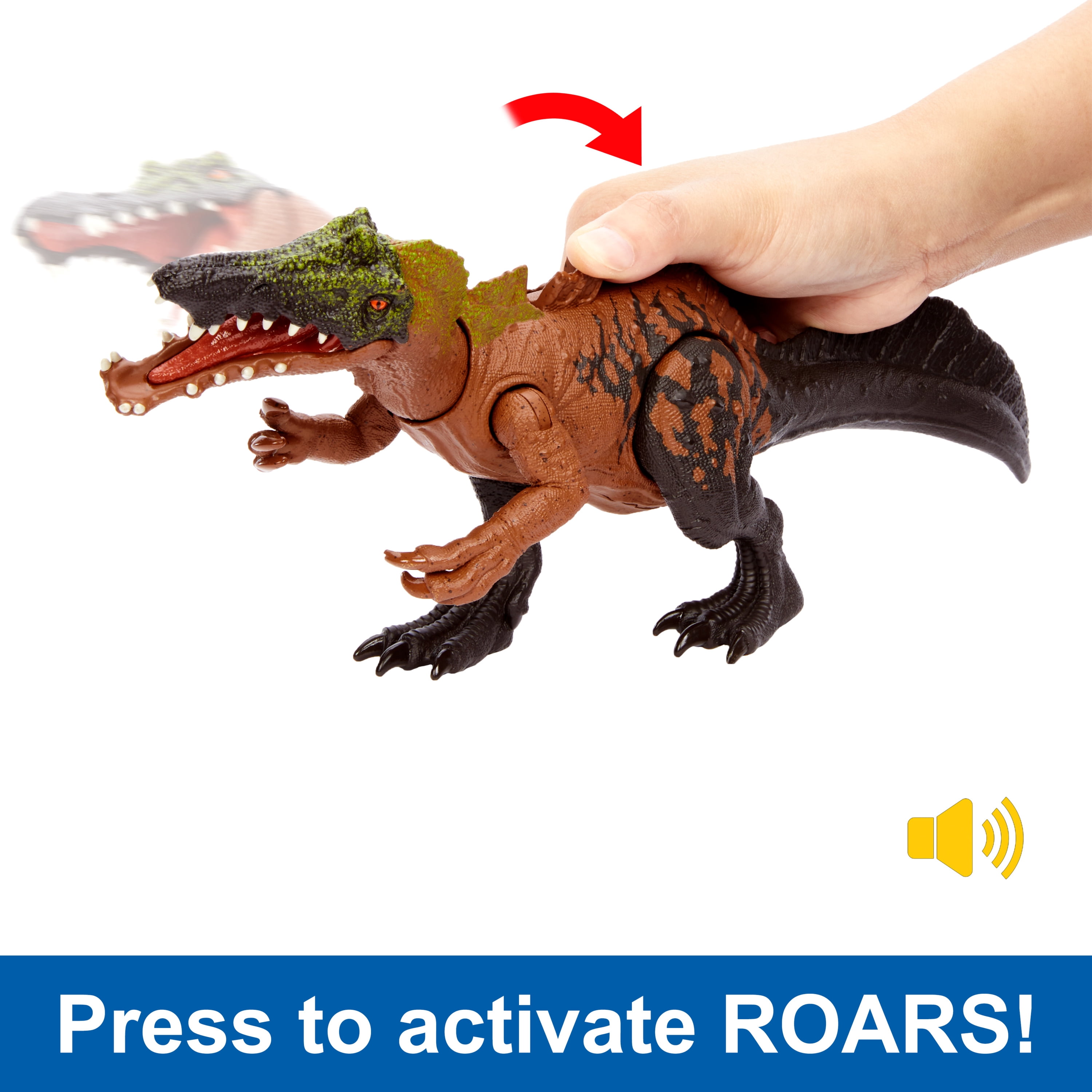 Jurassic World Wild Roar Irritator Dinosaur Toy Figure with Sound