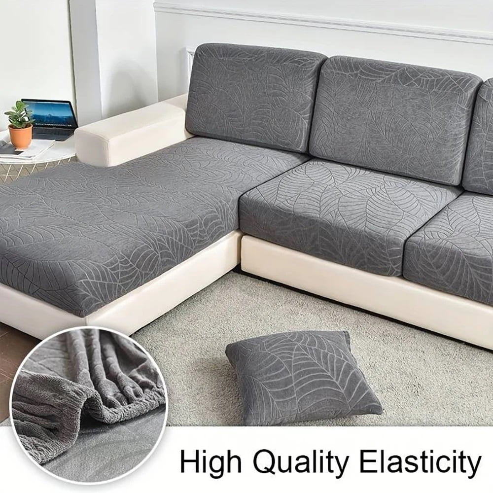 Waterproof Jacquard Sofa Seat Cushion Cover Elastic Removable Sofa Cover L Shape Armchair Sofa Slipcovers