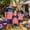 Blue, variant on Family Pajamas Matching Set, Short Sleeve Striped T-shirt with Stars Shorts Independence