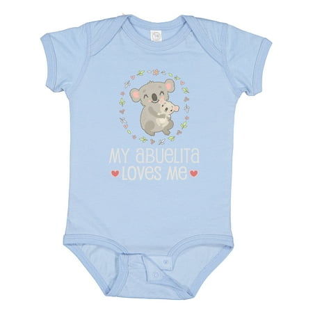 

Inktastic My Abuelita Loves Me Girls Girls Baby Bodysuit