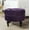 2#Purple,Velvet, variant on Fuji 19" Oversized Round Storage Ottoman,Ebony Black Boucle,Black Boucle Furniture Primary Living Space Ottomans