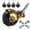 Bronze-4pcs, variant on 2" Ball Caster Wheels Set of 4, Antique Brass Furniture Casters with Stem & Sleeve, Heavy Duty Swivel Ball Casters for Chairs, Cabinets, Shelves, DIY Furniture (Bronze-12pcs)