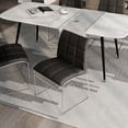 thumbnail image 5 of Espece Faux Leather Dining Side Chairs, Black, Set of 2, 5 of 5