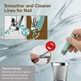 thumbnail image 4 of Nail Clippers and Nail File Set Sharp Sturdy Fingernail and Toenail Clipper Nail Catcher Stainless Steel Curved Blade, 4 of 8