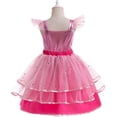 thumbnail image 2 of Pink Costume for Girls, Doll Movie Cosplay Outfit, Pink Birthday Dress for Kids Party Dress Up, 2 of 7