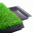 thumbnail image 5 of SAEWUD Dog Grass Pad with Tray, 25"x20" Artificial Dog Potty with 3-Layer System, Indoor Outdoor Pet Turf Toilet for Puppy Training, Portable Dog Pee Pad for Patio, Porch, Balcony Use, 5 of 9