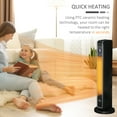 thumbnail image 4 of HOMCOM 2-In-1 Portable Electric Tower Heater, Oscillating Space Heater for Indoor Use with Remote Control, 8H Timer, 750W / 1500W, Black, 4 of 9