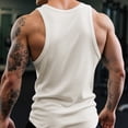thumbnail image 7 of Zysthvn Casual Mens Tank Tops Summer Workout Sleeveless Basketball Men's Tops Shirts Lightweight Solid Crew Neck, 7 of 7