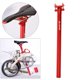 thumbnail image 5 of Tija de Sillín de Bicicleta, Aleación de Aluminio de Resistencia, Tija de Sillín de Bicicleta Plegable de Montaña Ajustable, Piezas de Componente Rojo 272x400mm Macarena Poste de asiento de bicicleta, 5 of 8