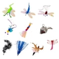 thumbnail image 1 of Juego de juguetes interactivos para varitas para gatos - Teaser de ventosa súper fuerte 3 en 1, 2 varitas PCS, 6 recargas de plumas PCS, juguete de ejercicio Bell Sound para gatos de interior, 1 of 1