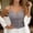 Grey, variant on Lace Camisole Bandeau Top for Summer Layering without Sleeves Backless Tank with Delicate Knit and Sheer White One Size