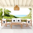 thumbnail image 3 of Safavieh Montez 4 Piece Outdoor Set with Accent Pillows, 3 of 9