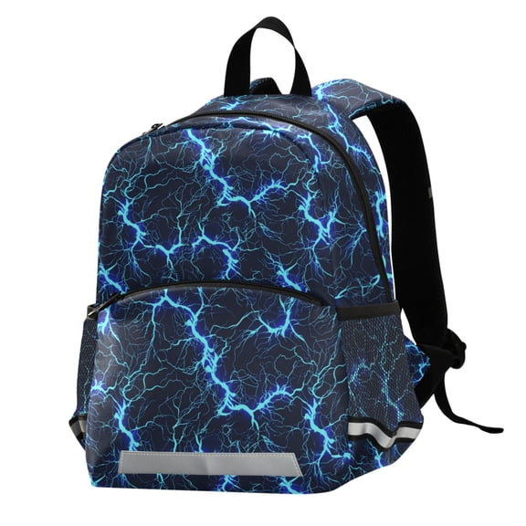 ALAZA Blue Lightning School Backpack Elementary Student Bookbag