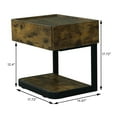 thumbnail image 5 of Miekor Furniture NIGHTSTAND WITH 1 DRAWER WITH RUSTIC-BROWN W4US2709, 5 of 5