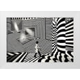 thumbnail image 1 of Das, Avishek 14x11 White Modern Wood Framed Museum Art Print Titled - Pattern Walk 2, 1 of 4
