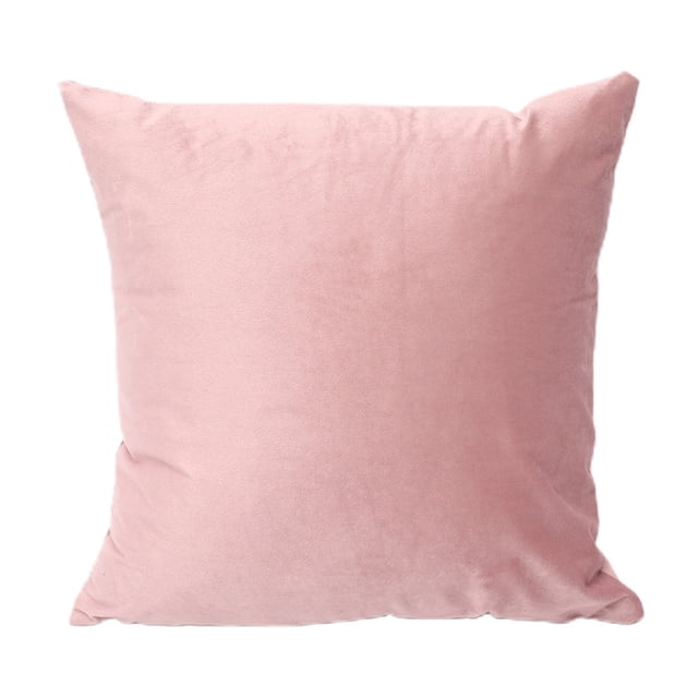 Almohada decorativa suave de terciopelo macizo, adecuada para varios lugares.