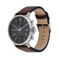 thumbnail image 2 of Tommy Plus Hilfiger TH-1710416.G Daniel Grey Dial Leather Strap Quartz Men Watch, Blue, 2 of 4