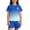 CL26 Blue, variant on Yuncity Girls Outfit Short Sleeve Crew Neck Gradient Color Graphic Print Tops With Shorts 2 Pieces Set Summer Trend Fashion Outdoor Daily Wear Toddler Kids Clothes Set Size 2-3 Years Dark Green