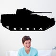 thumbnail image 1 of Wallhogs Haynes Military Tank I Silhouette Cutout Wall Decal, 1 of 2