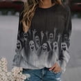 thumbnail image 4 of Halloween Sweatshirts for Women : Spooky Season Ghost Sweatershirt | Spooky Pullover, Pumpkin Outfits,Halloween Clothing, 4 of 6