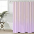 thumbnail image 2 of 72x78 Inch Shower Curtain Yellow Pink Stripe Bathroom Decor Waterproof Fabric Bathtub Bath Curtains Decorative Vertical Striped Gradient Geometric Extra Long Shower Curtain Set with Hooks, 2 of 6