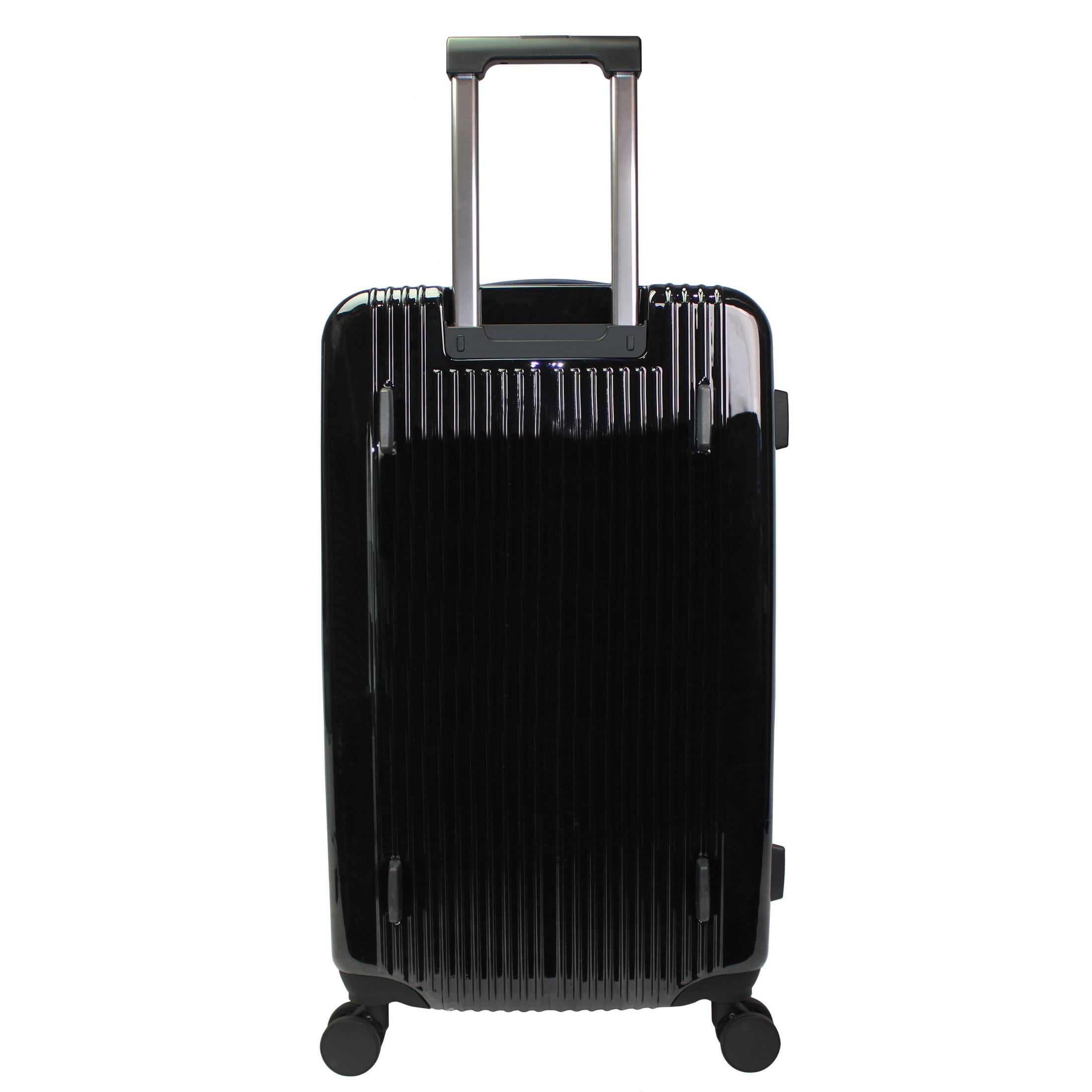 CalBags Dejuno Colossus 26-Inch Polycarbonate Lightweight Hardside Expandable Spinner Luggage with TSA Lock and Front Handle - Black