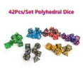 thumbnail image 3 of FALEXO 42 PCS/Set Double Color Polyhedral Plastic Dice for Dungeons and Dragon RPG Board Games, 3 of 6