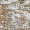 thumbnail image 1 of Ahgly Company Machine Washable Indoor Square Abstract Dark Almond Brown Area Rugs, 7' Square, 1 of 7