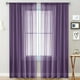 thumbnail image 1 of Panel de Cortina Semitransparente de Poliéster | Cortinas Transparentes de Doble Hilo con Bolsillo para Barra, Que Filtran La Luz Entre Un 40 y Un 70 % de Privacidad | 210 X 132 Cm, Negro, Verde, Azu, 1 of 6
