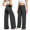 thumbnail image 4 of Endives Women's Casual Pants Loose Trousers High Waist Drawstring Comfortable Leisure Pyjama Bottoms Loose Work Jogging Bottoms Yoga Pants, 4 of 5