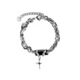 thumbnail image 1 of Light Luxury Obsidians Cross-necklace Stylish Unique Casual Accessories for Women Men, 1 of 5