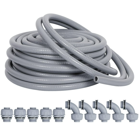 Kit de conductos herméticos Neorexon de 1/2 pulgada y 25 pies con 10 accesorios