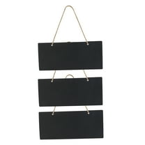 MERRYHAPY 1Set Wooden Hanging Chalkboard Pendant Black Board for Messages and Reminders