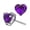 F, variant on YYKihy Fashionable Mini Heart Shaped Zircon Earrings With Women's Hearts Colorful And Earrings Heart Shaped Earrings With Their Cute Heart Shaped Shape Symbolize Love And Warm