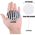 thumbnail image 2 of POGLIP Watercolor Succulents Striped Set of 2 Car Coaster for Drinks, Absorbent Ceramic Stone Coasters Cup Mat with Cork Base for Home Kitchen Room Coffee Table Bar Decor, 2 of 5