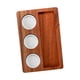 thumbnail image 5 of Tabla de quesos Plato para aperitivos con 3 cuencos redondos Bandeja decorativa de madera de acacia Bandeja para servir queso Aperitivo, 5 of 9