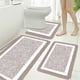 thumbnail image 1 of Set de alfombras de baño de 3 piezas extra grande | Esterillas de baño de microfibra ultra absorbentes | Alfombras antideslizantes para baño con alfombra de inodoro en forma de U | Vellón de, 1 of 7