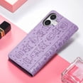 thumbnail image 2 of Funda Cartera FOXDOCK para iPhone 17 , Flip PU con Relieve de Gatos y Perros, Tarjetero y Soporte, 2 of 6