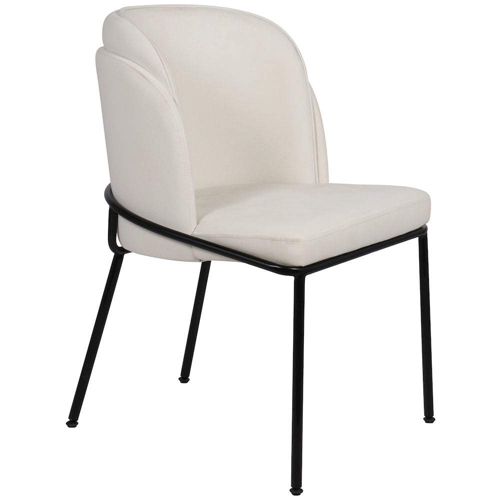 Meridian Furniture Jagger White Vegan Leather Dining Chair (Set of 2)