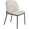 thumbnail image 5 of Meridian Furniture Jagger White Vegan Leather Dining Chair (Set of 2), 5 of 8