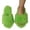 B Green, variant on Wovix Women's Furry Slippers Open Toe Fuzzy Slippers Memory Foam Fluffy House Sandal Comfy Home Shoes